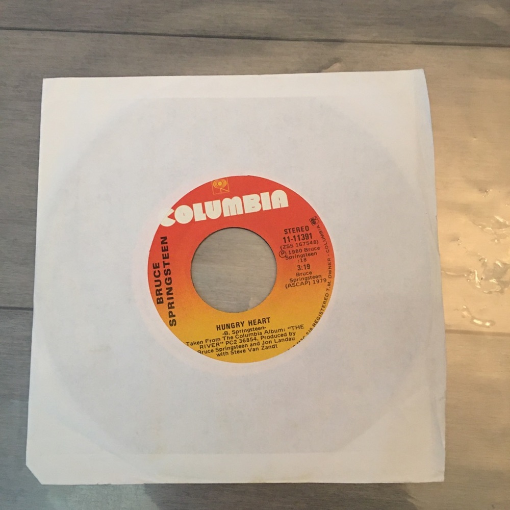 BRUCE SPRINGSTEEN 7”- HUNGRY HEART/HELP UP WITHOUT original 1980-Good condition-